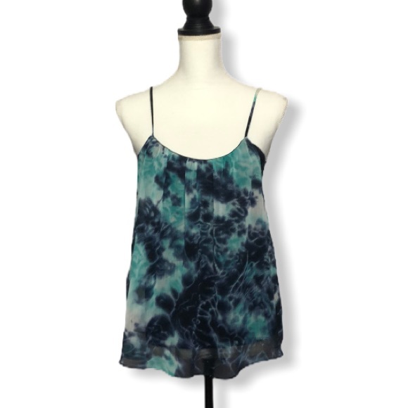 Aqua Vintage Navy & Turquoise Floral Tank - Picture 2 of 14